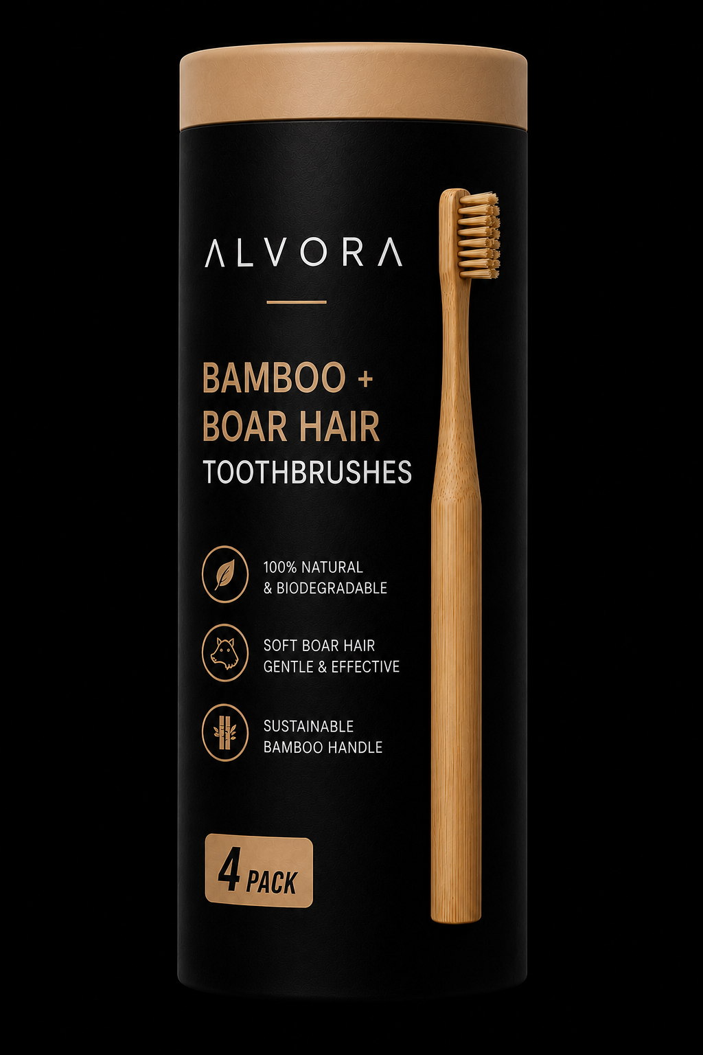 BAMBOO + BOAR BRISTLE TOOTHBRUSH