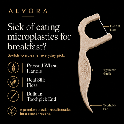 Wheat + Silk Floss Picks