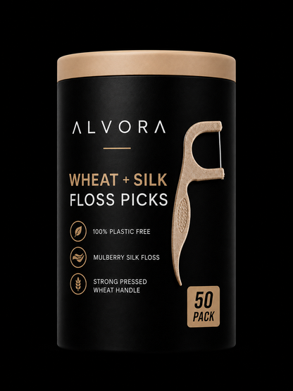 Wheat + Silk Floss Picks